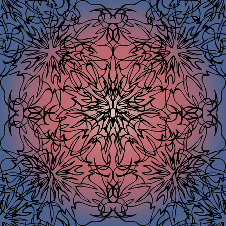 Elegant lace-like background. Nice and interesting hand-drawn illustrationのイラスト素材