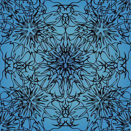 Elegant lace-like background. Nice and interesting hand-drawn illustrationのイラスト素材