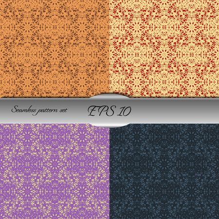 Elegant seamless pattern with floral and Mandala elements. Nice hand-drawn illustrationのイラスト素材