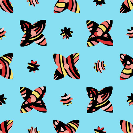 Elegant doodle seamless pattern.のイラスト素材