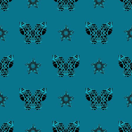 Elegant doodle seamless pattern. Nice hand-drawn vector illustrationのイラスト素材