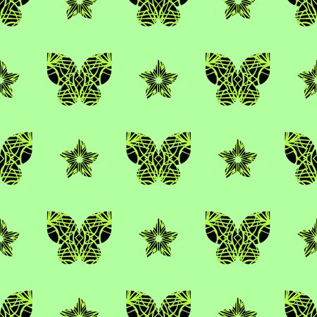 Elegant doodle seamless pattern. Nice hand-drawn vector illustrationのイラスト素材