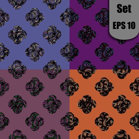 Elegant doodle seamless pattern. Nice hand-drawn vector illustrationのイラスト素材