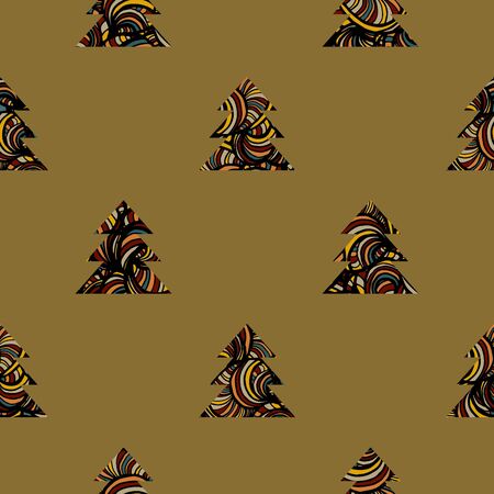 Elegant doodle seamless pattern. Nice hand-drawn vector illustrationのイラスト素材