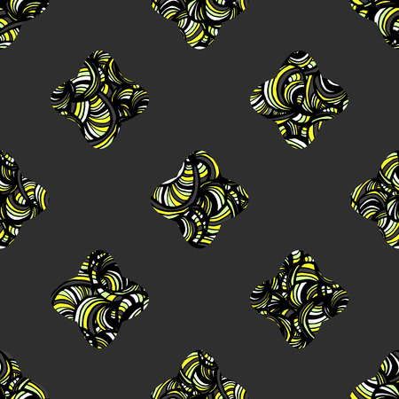Elegant doodle seamless pattern. Nice hand-drawn vector illustrationのイラスト素材