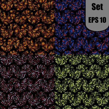 Elegant doodle seamless pattern. Nice hand-drawn vector illustrationのイラスト素材