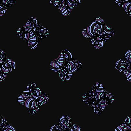 Elegant doodle seamless pattern. Nice hand-drawn vector illustrationのイラスト素材