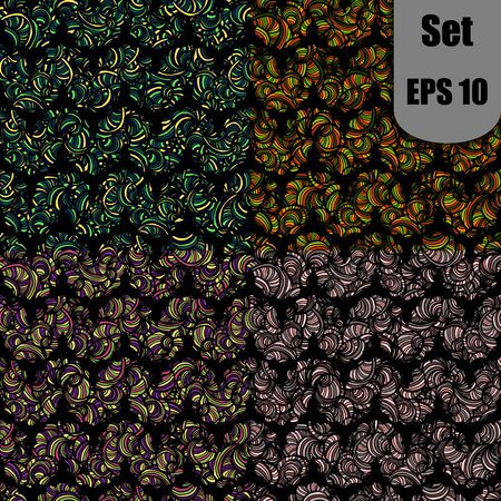 Elegant doodle seamless pattern. Nice hand-drawn vector illustrationのイラスト素材