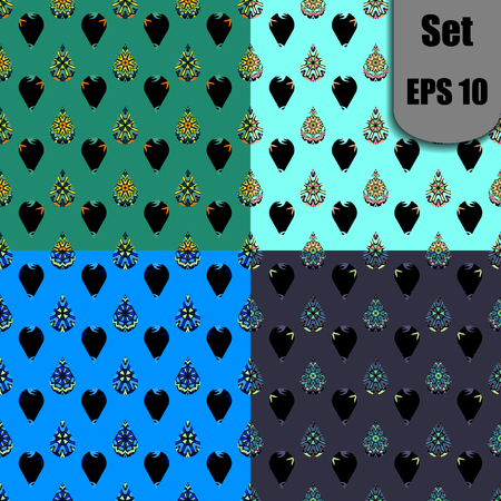 Elegant doodle seamless pattern. Nice hand-drawn vector illustrationのイラスト素材