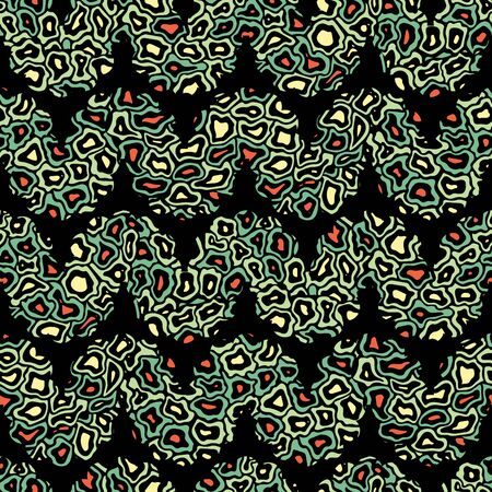 Elegant doodle seamless pattern. Nice hand-drawn vector illustrationのイラスト素材