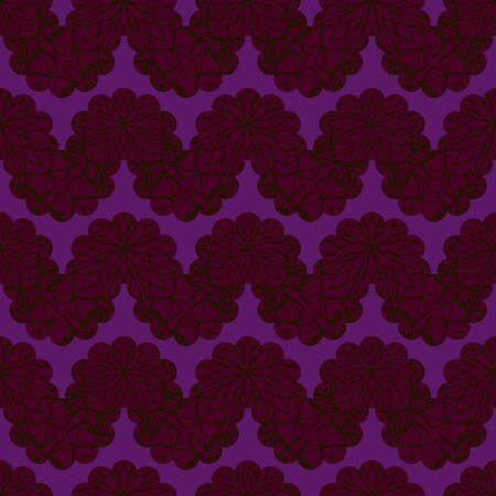 Elegant doodle seamless pattern. Nice hand-drawn vector illustrationのイラスト素材