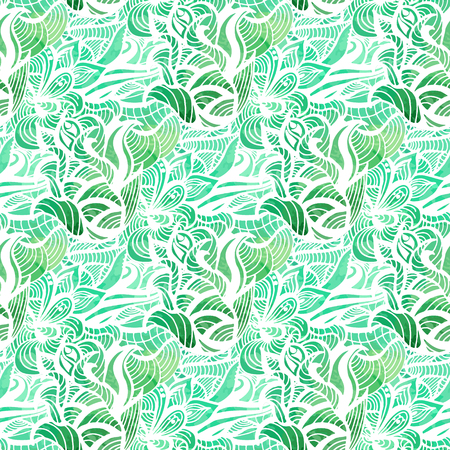 Hand drawn seamless doodle colorful background pattern. Nice vector graphic illustration EPS 8のイラスト素材