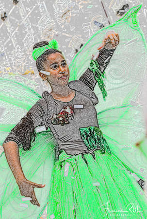 Lyon / France - September 16 2018: Biennial dance parade, colored groups parade in the streets of Lyonのeditorial素材