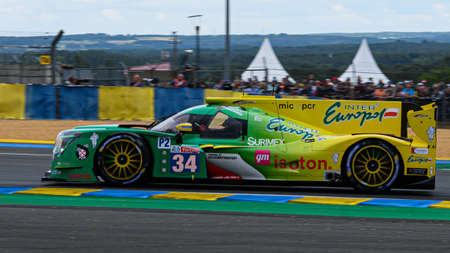 Le Mans / France - June 15-16 2019: 24 hours of Le Mans, Inter Europol Competition Team, Ligier JS P217 LMP2, Race of the 24 hours of Le Mans - Franceのeditorial素材