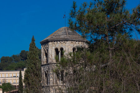 Monuments of the City of Girona in Catalonia, Spainの写真素材
