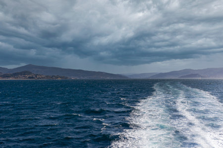 Paradise and mountainous island in the Atlantic ocean, in Spainの写真素材
