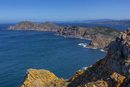 Paradise and mountainous island in the Atlantic ocean, in Spainの写真素材