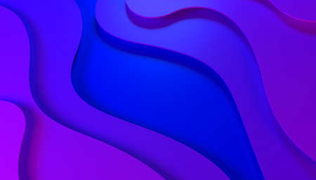 Colorful abstract geometric background. Dynamic shapes composition. 3D rendering
