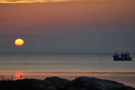 Sunset on Koh Phangan, Thailandの写真素材