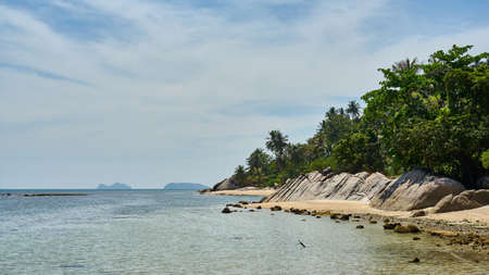 Sea view on a hot day. Koh Pangan. Thailand.