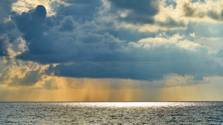 Sunrise and rain on Koh Samui. Thailand