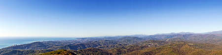 Panoramic view from Ahun mountain, Sochi, Russia