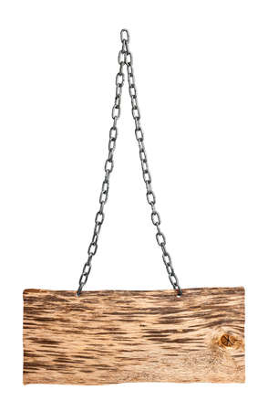 collection of various empty wooden sign on white background  each one is shot separatelyの写真素材