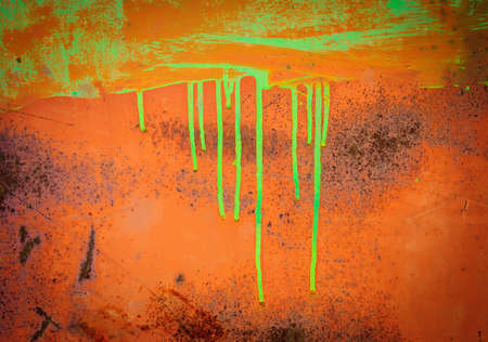 Abstract red and green old rusty metal backgroundの写真素材