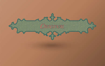 Vector frame. Vintage card, EPS10のイラスト素材