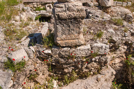 Ruins of the Temple of Serapis in Jerusalemの写真素材