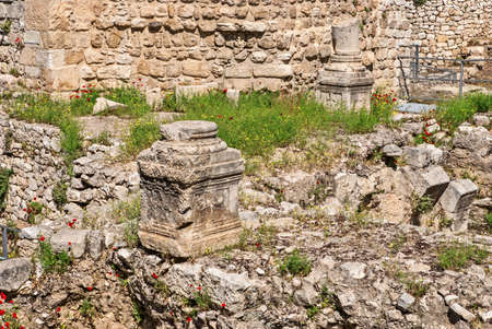 Ruins of the Temple of Serapis in Jerusalemの写真素材