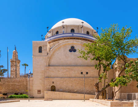 Restored Synagogue in Jerusalem. Israelの写真素材