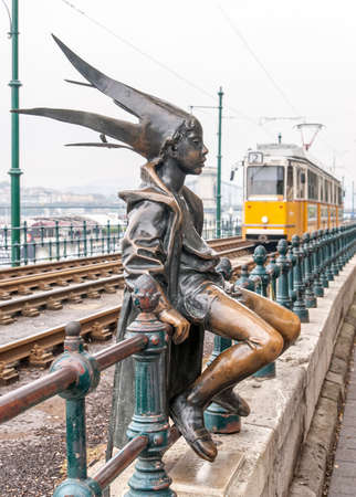 BUDAPEST, HUNGARY - October 12: A statue of The little Princess Jester in Budapest, one of the symbols of Budapest. Budapest, Hungary on October 12, 2015のeditorial素材