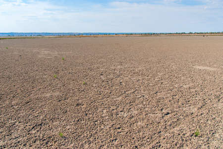 Dried salt lake Kuyalnik shore , Odessa, Ukraineの写真素材