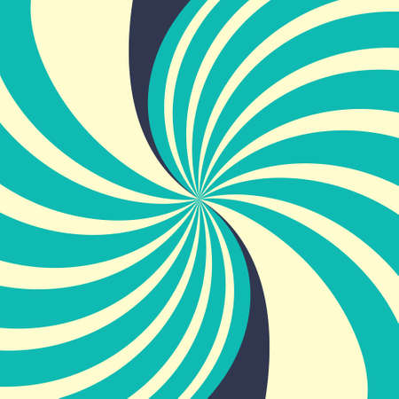 Swirling radial yellow blue abstract background.のイラスト素材
