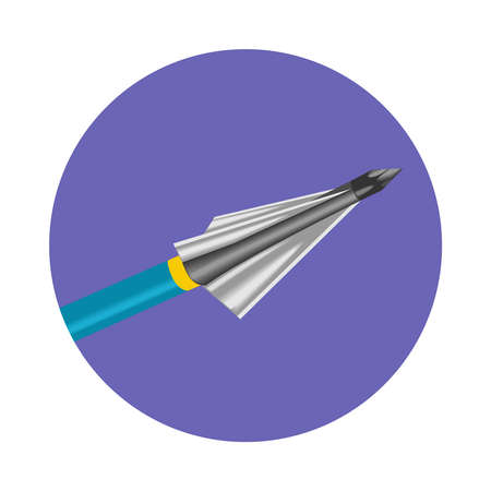 Bow arrow vector icon.のイラスト素材
