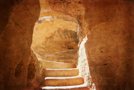 Cave ar Bet Guvrin national park. Israel.の写真素材