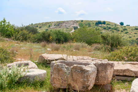 Archeological ruins in Beit Guvrin, Israel.の写真素材