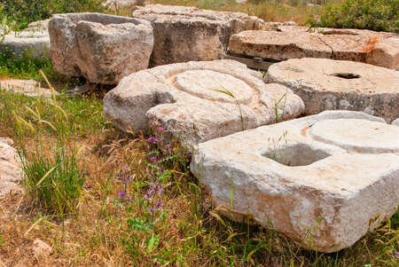 Archeological ruins in Beit Guvrin, Israel.の写真素材