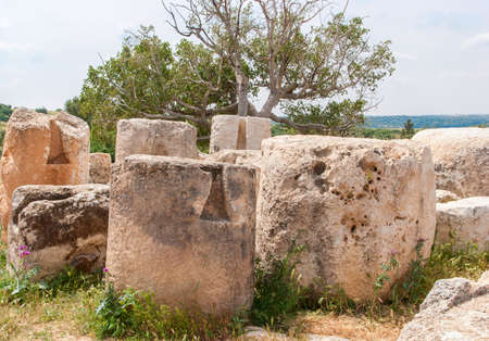 Archeological ruins in Beit Guvrin, Israel.の写真素材