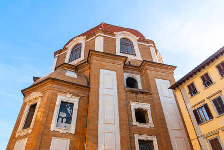 Facade detail of Medici Chapel. Tombs of the powerful Tuscan Dynasty. Florence, Tuscany, Italy.の写真素材