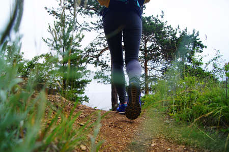 Hiking around lake Baikal. Russiaの写真素材