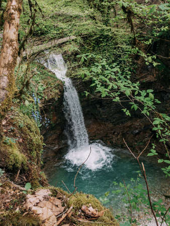 Waterfalls Ajek in Sochi.