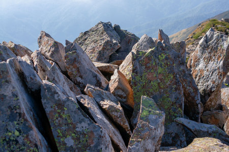 Rocky mountain stepsの写真素材