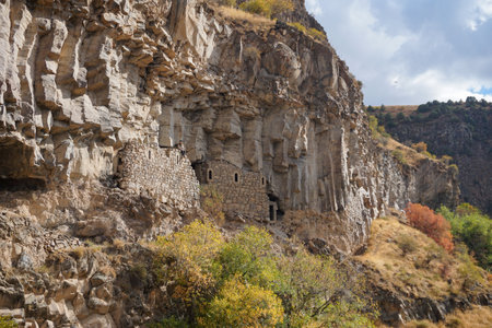 Autumn landscape in the mountains, Armeniaの写真素材