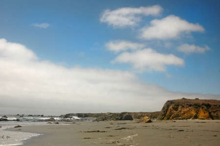 Landscape of a beautiful beachの写真素材