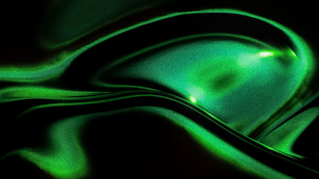 Retro abstract background, shiny flow shape with grain and gradient effect, 3d renderの写真素材