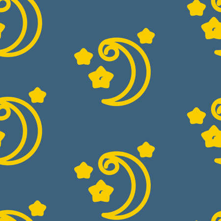 Moons Patternのイラスト素材