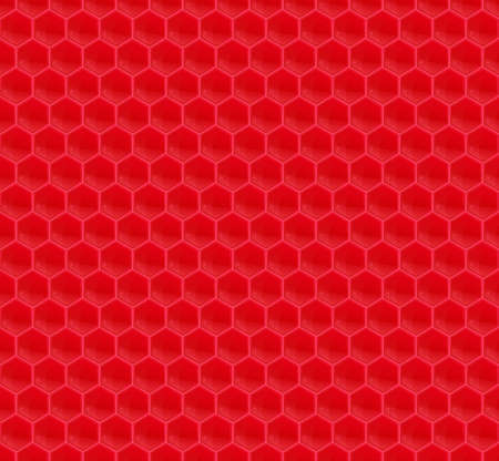 Red Pattern Hexagon Mosaicのイラスト素材