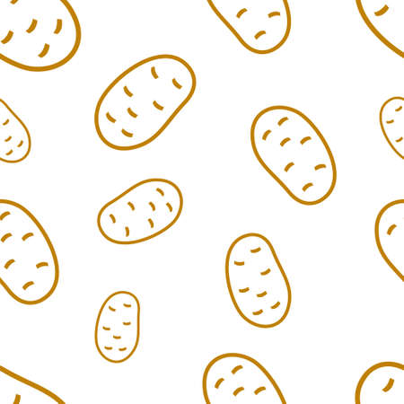 Pattern Circuit Potatoのイラスト素材